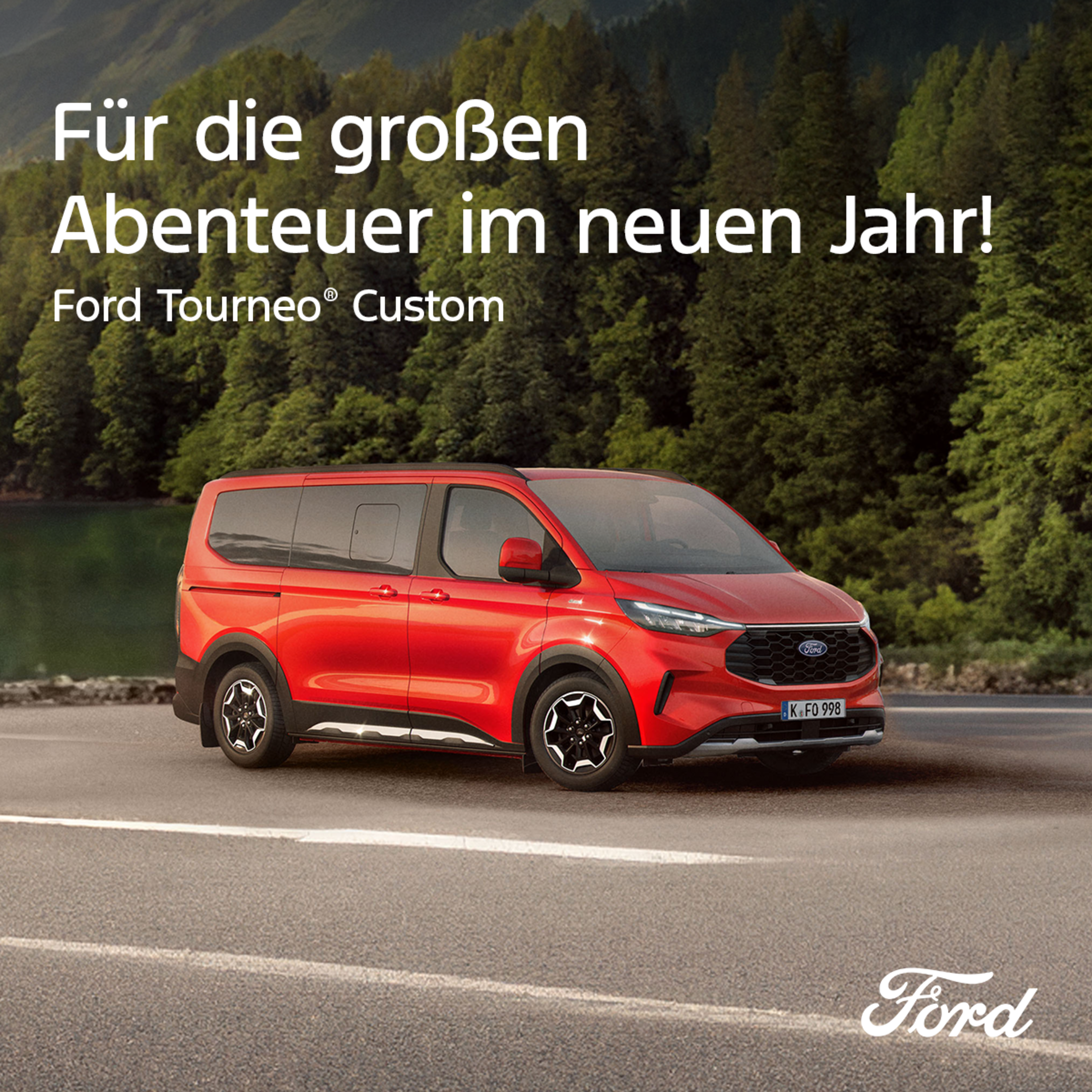 Ford Tourneo Custom, Hintergrund Wald